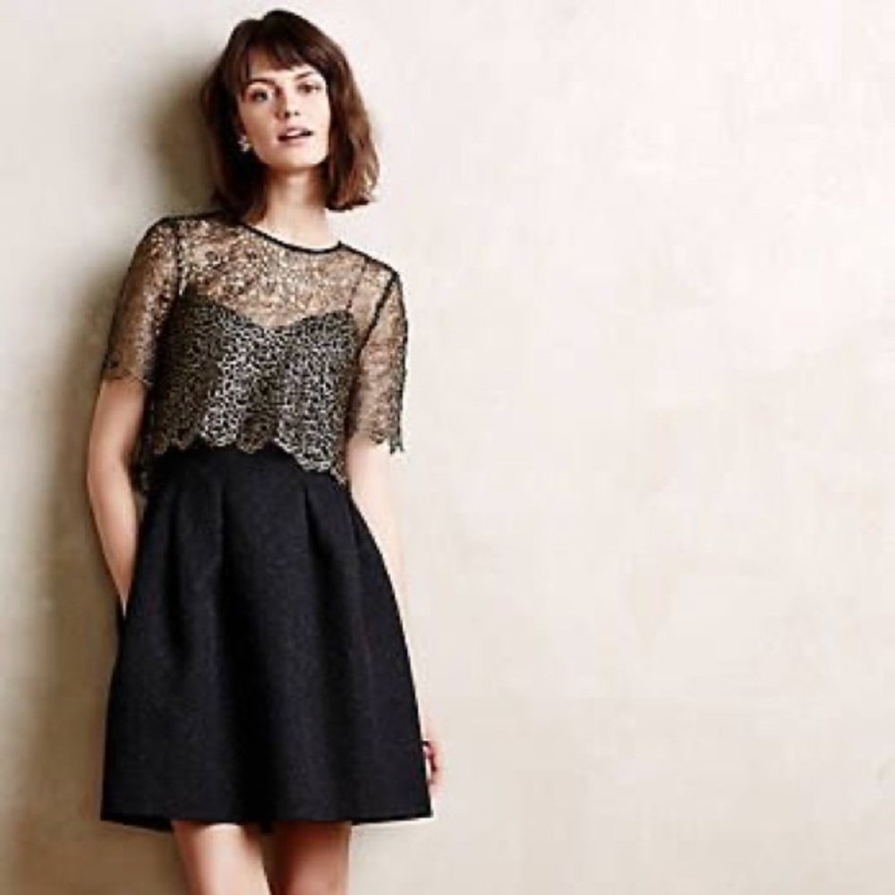 Anthropology Erin Fetherston cocktail dress lace